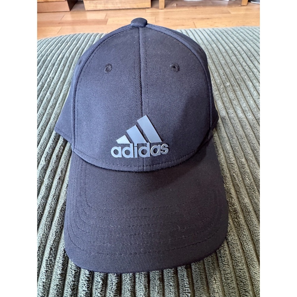 Adidas AEROREADY Baseball Cap Black Logo Sportswear Adjustable Strap - Picture 1 of 7